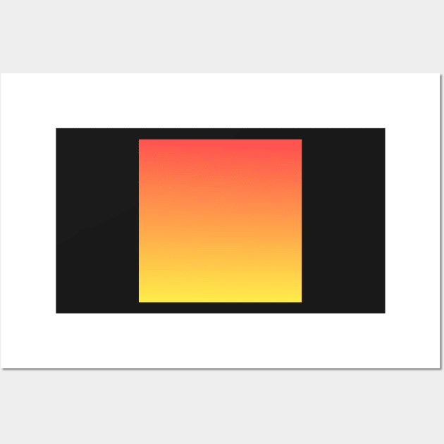 Orange-yellow fiery ombre gradient Wall Art by PanyaCreative